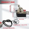 Heavy Duty Toggle Switch SPST 2 Pin ON/Off Rocker Toggle