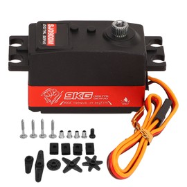 9KG Gear Servo Motor High Efficiency Low Noise Aluminum Alloy Easy to Install for Helicopter Airplane