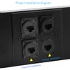QIANRENON RJ45/8P8C Cat5E Screw Terminal Adapter Keystone Jack,D-Type Modular Panel