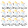 Consciot Ultra-Thin LED Recessed Lighting 6 Inch 12 Pack, Slim