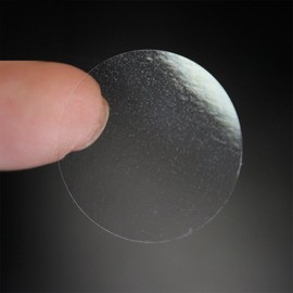 Seal Stickers, 1.0 inch (25 mm), Round Shape (200 Pieces), Transparent, Commercial Seal Stickers, 1.0 inches (2.5 cm), 4 Sheets (50 Sheets Per Sheet), Made in Japan