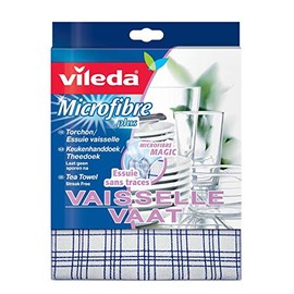Vileda Microfibre Dishcloth with 2-in-1 Function (Assorted Colour)