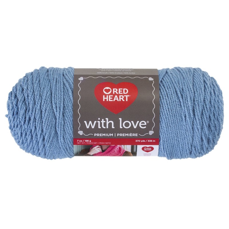 RED HEART With Love Yarn, Bluebell