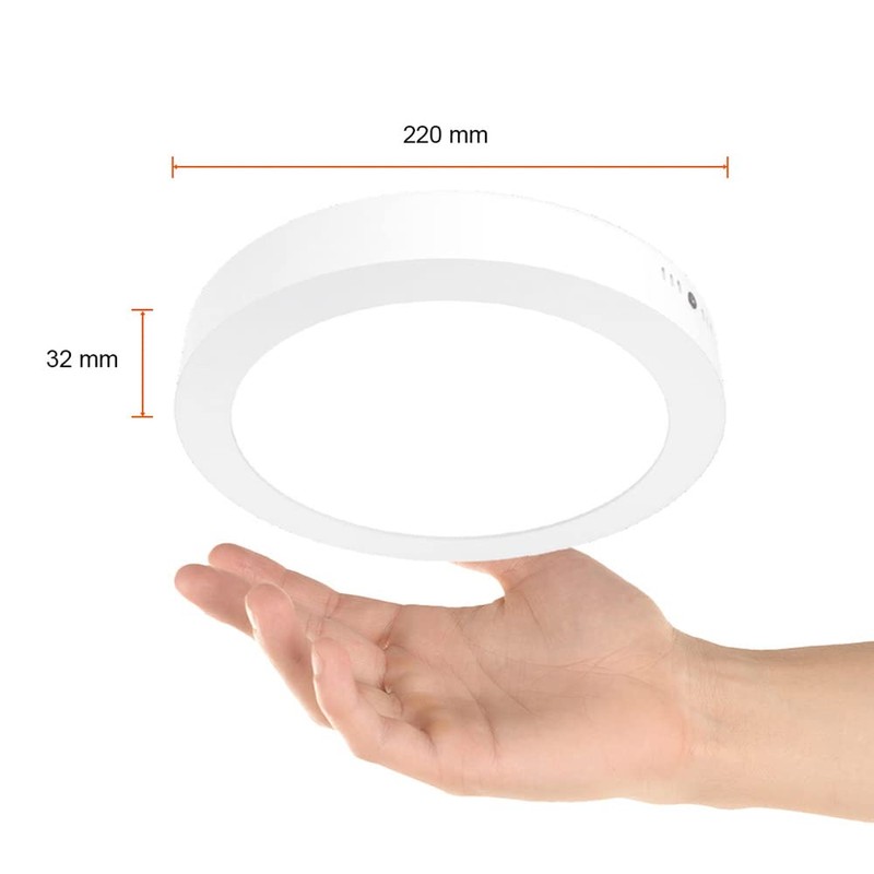 Tecnolite Lámpara Plafón LED de Sobreponer 18 W, Luz de