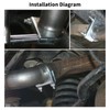 2 Pcs 45mm(1-3/4") Exhaust Clamp, Muffler U-Bolt Clamps, Special Clamp
