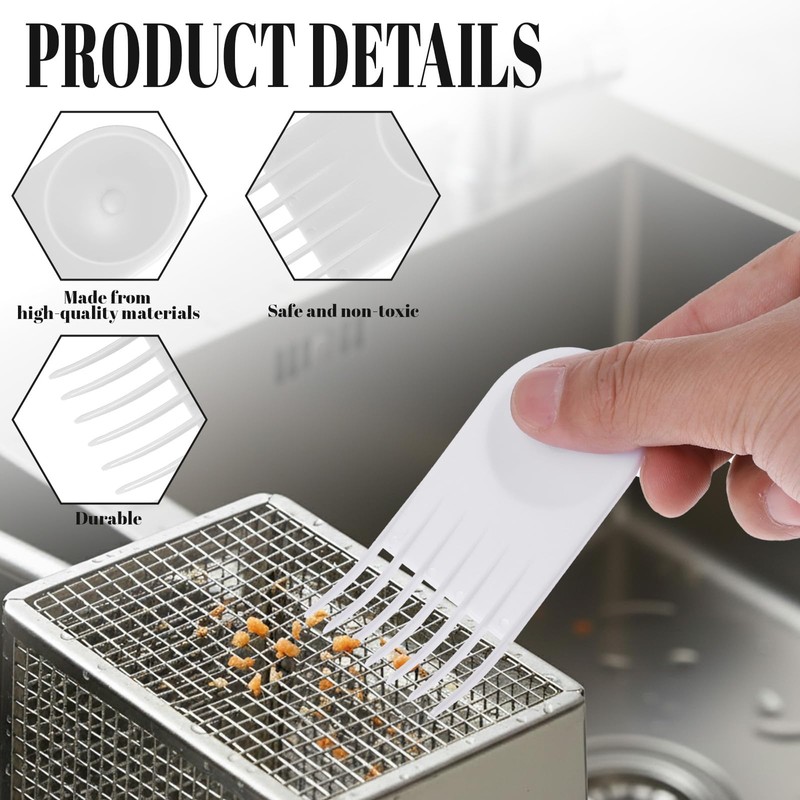 4 PCS Vegetable Chopper Cleaning Tools, Plastic Kitchen Cleaning Comb