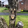 Old Man Tree Hugger Garden Peeker Yard Outdoor Sculpture Whimsical