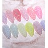 12 Colors Caddy Color Nail Glitter Powder Sugar Like Nail