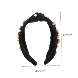 minkissy Funny Game Day Accessory with Rhinestone and Faux Pearl Embellishments Comfortable Lightweight Hairband for Women and Fans for Sports and Casual Wear