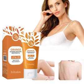 Orange Exfoliating Gel Scrub for Face, Moisturizing Orange Facial Exfoliating Gel, Deep Cleansing Peeling Scrub for All Types Skin (2, 50ML)