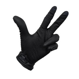 Arctic Hayes Dirty Grippers Diamond Grip Heavy Duty Nitrile Gloves 8g (Large) Box of 50