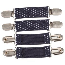 Ipetboom 4pcs Nonslip Glove Clips for Boys and Girls Winter Mittens Holder Securely Attach Mittens to Coats for Toddlers and Convenient Colors Navy Black