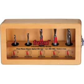 Freud 5 Piece Down Spiral Bit Set (90-160)