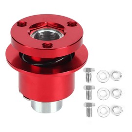 Duokon Quick Release Steering Wheel Kit,Car Universal 360 Steering Wheel Quick Release Disconnect Hub 3 Hole Fast Disassembly