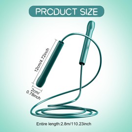 Pack of 2 Skipping Ropes Fitness Adjustable, Long Skipping Rope Kids, Adult Skipping Rope with Non-Slip Handle, Adjustable Skipping Rope for Speed Skipping, Jump Rope Fitness (Pink, Green)