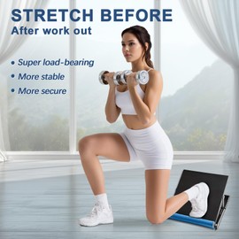 Squat Wedge Calf Stretcher for Physical Therapy Equipment Plantar Fasciitis,Heel, Foot Stretching, Shin Splint, and Calf Stretch Wedge Improve Lower Leg (Black)