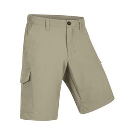 33,000ft Mens Outdoor Stretch Golf Shorts UPF50+ Summer Hiking Shorts Cargo Shorts with 7 Pockets Breathable for Outdoor, Khaki-New 32