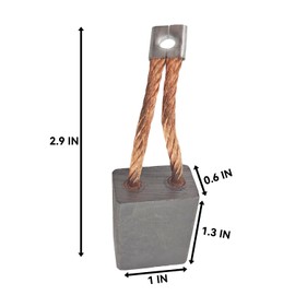 SPJIUQI 8Pcs 102938601 Golf Cart Starter Brush Kit Motor Brushes Set 3.7HP Fits Club Car DS L6 L8 8-Passenger for Hitachi Style Starter Generators Carbon Brush