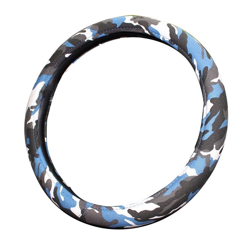 Istn Unisex's Camo Steering Wheel Cover 2018 38cm Blue Green