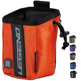 LEGEND - XT520 Quick Release Pouch & Finger Tab Bag (Orange) | Interior Divider for Better Organization & Storage of Release Aids | Attaches to Standard 2" Belt | Quick Drawstring Closure