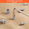Legpador A total of 130 screw-in nuts, threaded insert wood