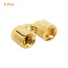 sourcing map 4Pcs 18mm Brass Barrel Hinges Hidden Invisible Concealed