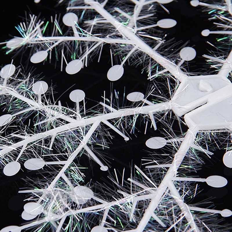 6 Piece White Snowflakes Christmas Decorations Supplies Hanging Ornaments