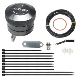 GIDIBII Universal Motorcycle Chain Oiler Lubricator Oiler Auto Hand Control Motorbike Oil Cup Part (Gray)