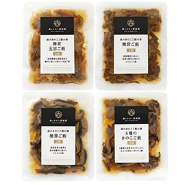 Mori no Mushroom Rice Rice Trial Set (2 x 4 servings), Cooking Rice (Just Mix and Cook Easy/Domestic Mushrooms), Gift