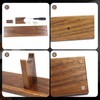 Biobasedon Knife Display, Natural Walnut Wood Single Knife Display Stand,