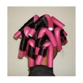 Flexible Twist-flex Hair Roller Rods, 11/16" Gray