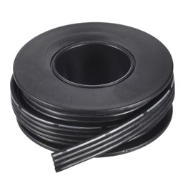 MECCANIXITY 22AWG Silicone Ribbon Cable 4Pin 22 Gauge Flat Cable Flexible Silicone Wire 1.5m/4.9ft Black Stranded Tinned Copper Wire for Model Plane, Model Car, Electric Appliance