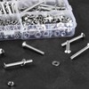 1000 Pcs M4 Countersunk Bolts and Nuts Set, Assorted Nuts