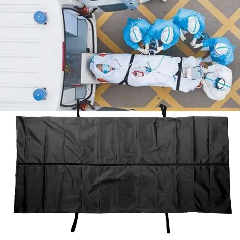 Black Emergency Carcass Body Bag - Oxford Fabric Material for