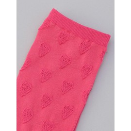 Coen 76806030134 Heart Jacquard Socks, Black (09).