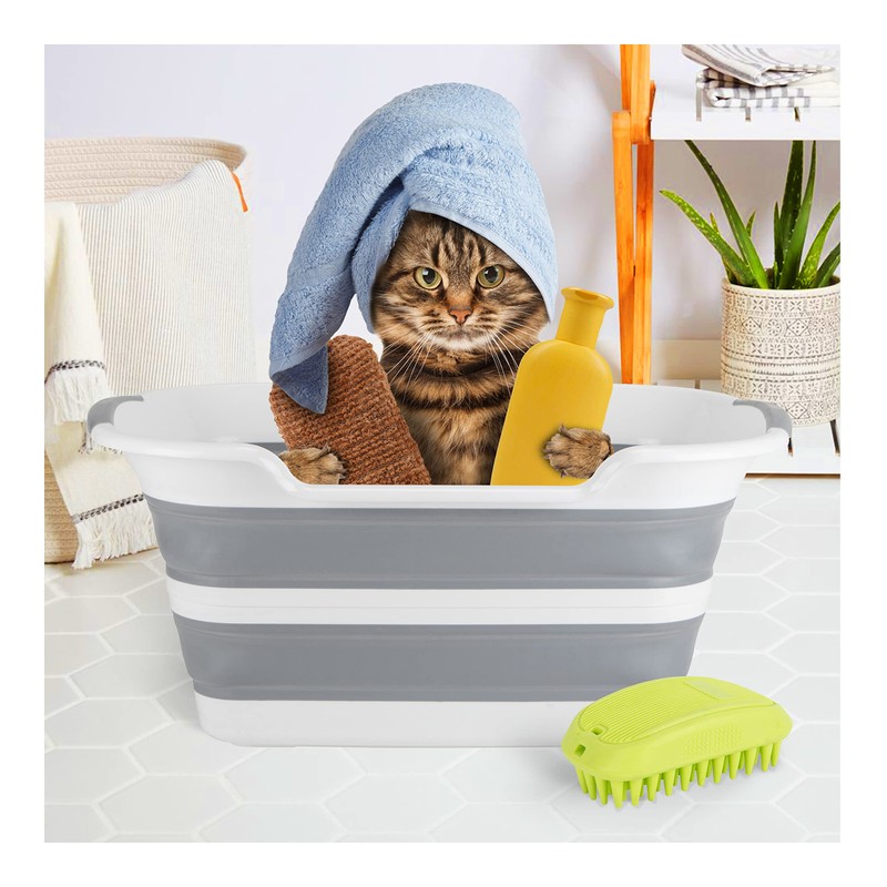Gigco21 Collapsible Pet Bathtub with Water Drainage Hole and Plug