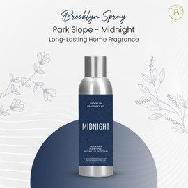 Brooklyn Fragrance Co. Park Slope Room Spray – Premium Midnight Air Freshener -Long lasting home Fragrance Spray for Bathroom, office & small spaces- 6 Fl oz.