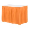 sourcing map 1 Pack Orange Plastic Table Skirts, 29 in