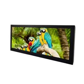 VSDISPLAY 12.3'' Portable IPS LCD Monitor 1920x720 Stretched Bar Display VS123ZJ-V823 with USB Video Input,Supports 180 Degree Image Rotation,as an Extra Screen for PC Laptop Game Cabinet