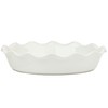 10 Strawberry Street Delano Ruffled Pie Dish, White