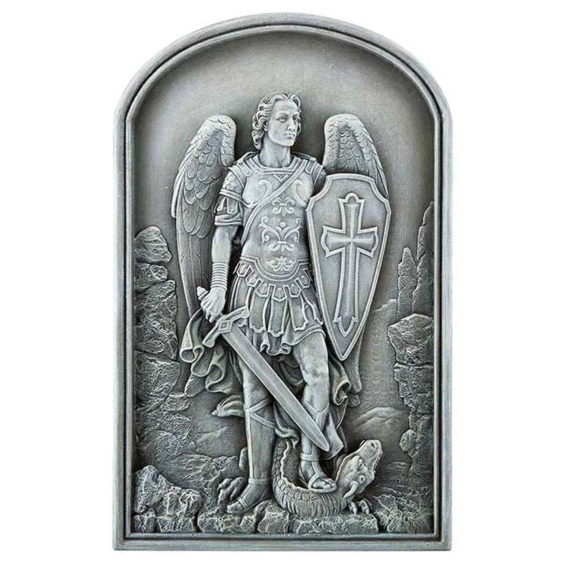 Avalon Gallery Design St. Michael Garden Plaque, 12.25'' Outdoor Statues