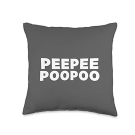 Peepee Poopoo Throw Pillow