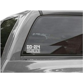 Edward & Co Sticker DD-214 Alumni Decal United States Army Military for Car Truck Window Laptop Bumper US Flag 4.5 X 2.5 in (Black)