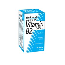 Health Aid Vitamin B2 Rivoflavin 100mg 60 Tablets