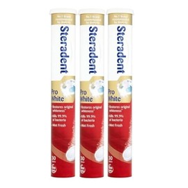 Denture Cleaning Tablets 30s - Bulk Bundle Daily Denture Cleaning Tablets (Pro White (Pack of 3 Total 90 Tablets))