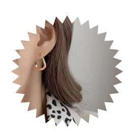 Allereya Vintage Hollow Square Earrings Open Square Drop Earrings Gold Square Stud Earrings Square Geometric Earrings Jewellery for Women and Girls (Gold), Zinc