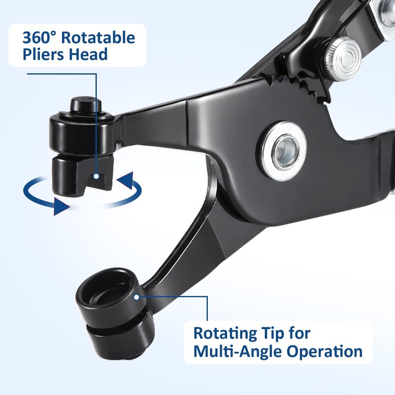 Hose Clamp Pliers with Ratchet Locking
