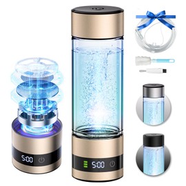 IUHFSIFS Hydrogen Water Bottle 【Portable Hydrogen Water Machine Improve Water Quality in 3 Minutes】Water Bottles with PEM and SPE Technology,450ml Hydrogen Water Bottle Generator for Home, Office,