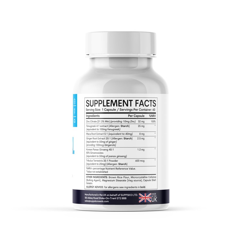 Vital Boost XL 60 Capsules All Natural Advanced Formula Non