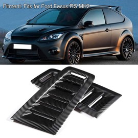 Car Hood Vent Scoop Kit Universal Cold Air Intake Fitment Louvers Cooling Intakes Auto Hoods Vents Bonnet Cover Fits for RS MK2(Hydrographics Transfer Printing)